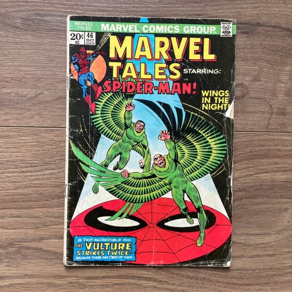 FWP #46 Marvel Tales Starring Spiderman, October 1973 Vulture Wings in the Night